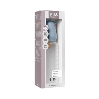 Baby Bottle, BPA Free plastic 270ml Latex - Baby Blue