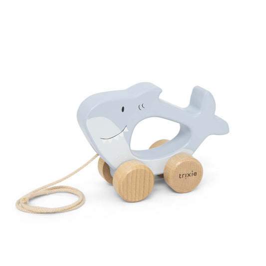 Trixie Wooden pull along toy - Mr. Shark (ETA Mid Feb) - Kollektive - Official distributor