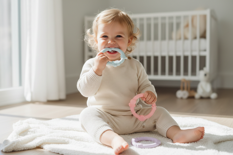 LouLou Lollipop, Wild Teether Ring Set - Shell Pink (ETA Late April) - Kollektive - Official distributor