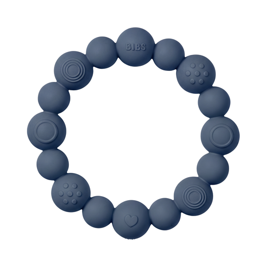 Teething Ring Beaded - Steel Blue - Kollektive - Official distributor