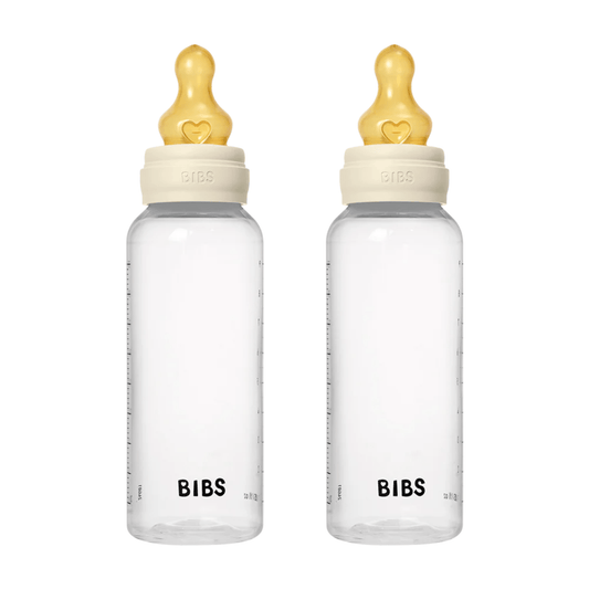 BIBS Plastic Bottle Complete Set (2 Pack) 270ml Latex - Ivory - Kollektive - Official distributor