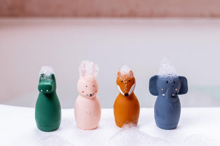 Bath toy squeezy animals - Mrs. Rabbit & Mr. Fox - Kollektive Wholesale Portal