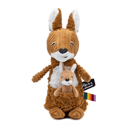 Les Ptipotos Allezou the Kangaroo, Mum & Baby - Brown Sugar - Kollektive - Official distributor