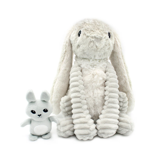Les Ptipotos Toudou the Rabbit, Mum & Baby - Grey - Kollektive - Official distributor