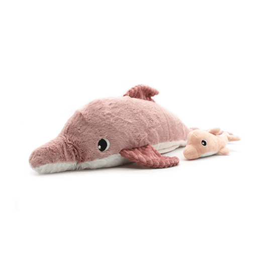 Les Ptipotos Tofou the Dolphin, Mum & Baby - Pink - Kollektive - Official distributor