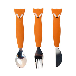 Silicone cutlery set 3 - pack - Mr. Fox (ETA Late August) - Kollektive Wholesale Portal