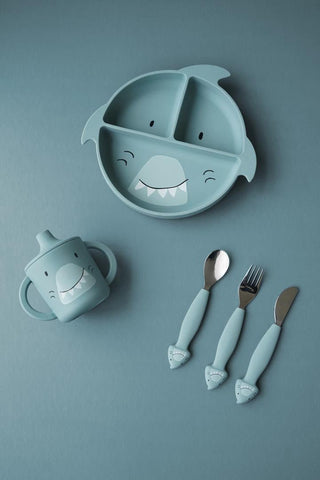 Silicone cutlery set 3 - pack - Mr. Shark (ETA Late August) - Kollektive Wholesale Portal