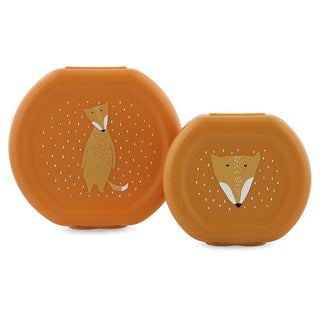 Snack box with clip - 2pcs - Mr. Fox (ETA Late August) - Kollektive Wholesale Portal