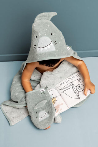 Trixie Hooded towel - Mr. Shark (ETA Mid Feb) - Kollektive - Official distributor