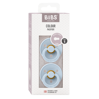 BIBS Baby Blue Round, Latex (2pk) - Kollektive - Official distributor