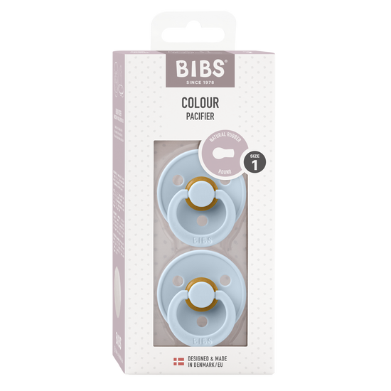 BIBS Baby Blue Round, Latex (2pk) - Kollektive - Official distributor