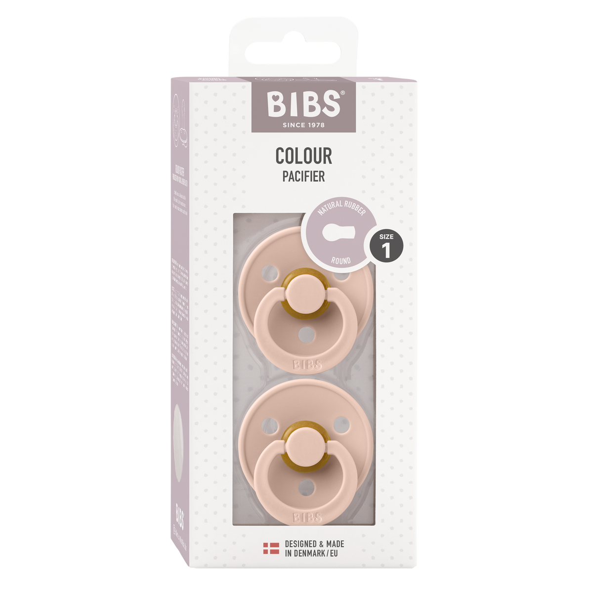 BIBS Blush Round, Latex (2pk) - Kollektive - Official distributor