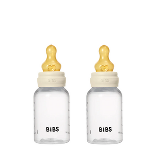 Baby Plastic Bottle Complete Set (2 Pack) 150ml Latex - Ivory