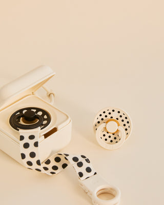 BIBS Pacifier Box, Polka - Ivory/Black (ETA 12 FEB) - Kollektive - Official distributor