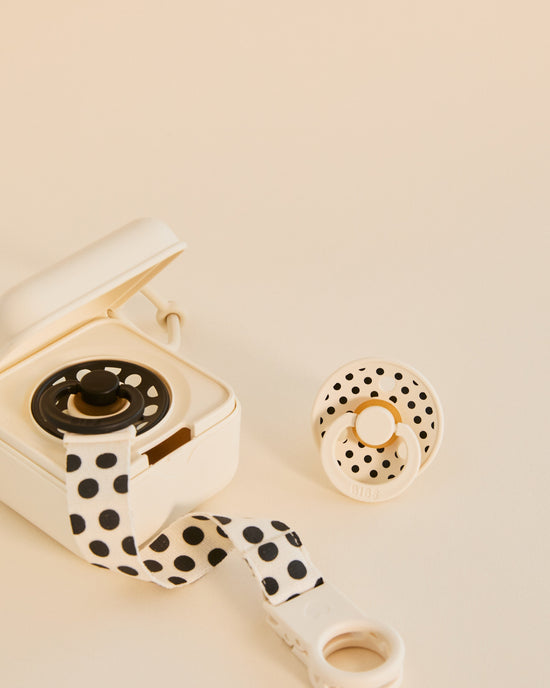 BIBS Pacifier Box, Polka - Ivory/Black (ETA 12 FEB) - Kollektive - Official distributor