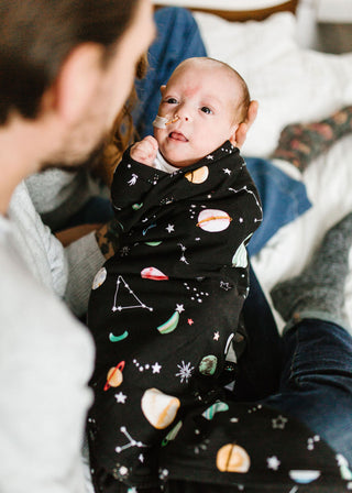 LouLou Lollipop, Muslin Swaddle - Planets - Kollektive - Official distributor