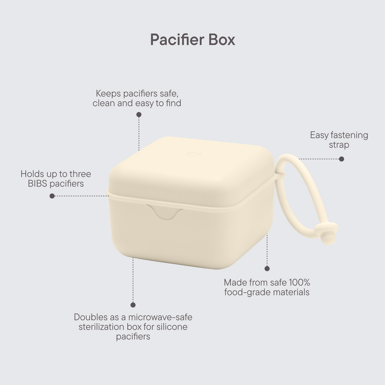 BIBS Pacifier Box, Polka - Ivory/Black (ETA 12 FEB) - Kollektive - Official distributor