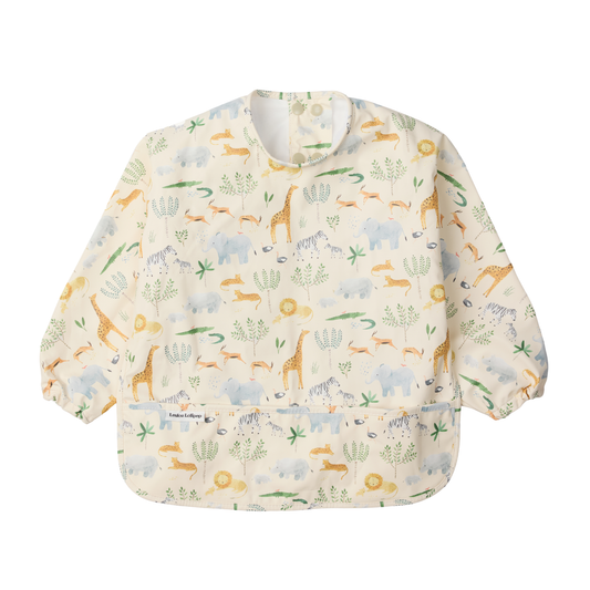 LouLou Lollipop, Long Sleeve Bib - Safari Jungle - Kollektive - Official distributor