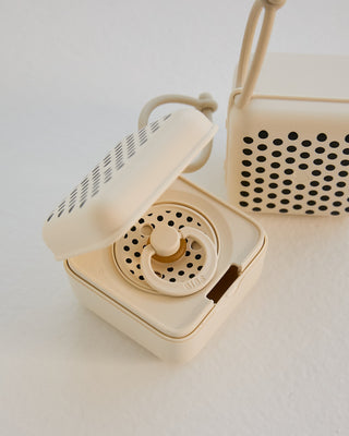 BIBS Pacifier Box, Polka - Ivory/Black (ETA 12 FEB) - Kollektive - Official distributor