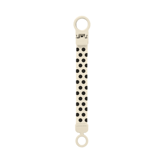 BIBS Pacifier Clip Loop, Polka - Ivory/Black (ETA 12 FEB) - Kollektive - Official distributor