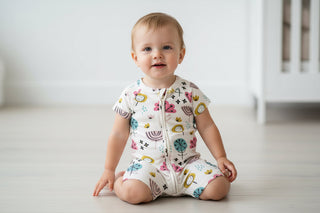 Kippins Spring Short Sleeve KipZip Romper - Kollektive - Official distributor