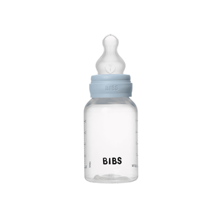 BIBS Plastic Bottle Complete Set 150ml Silicone - Plastic Blue - Kollektive - Official distributor