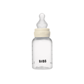 BIBS Plastic Bottle, BPA Free plastic 150ml Silicone - Ivory - Kollektive - Official distributor
