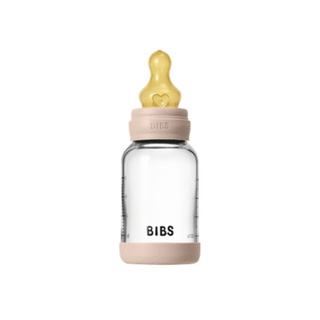 BIBS Glass Baby Bottle, 120ml Latex - Blush - Kollektive - Official distributor