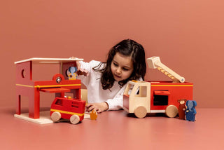 Trixie Wooden small fire truck (ETA Mid Feb) - Kollektive - Official distributor