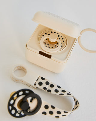 BIBS Pacifier Box, Polka - Ivory/Black (ETA 12 FEB) - Kollektive - Official distributor