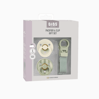 BIBS Colour Dummy & Loop Clip Gift Set - Sage - Kollektive - Official distributor