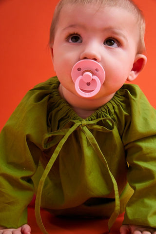 BIBS Dummies Baby Pink/Tango Round, Latex (2pk) - Kollektive - Official distributor