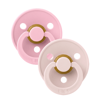 BIBS Dummies Petal/Baby Pink Round, Latex (2pk) - Kollektive Wholesale Portal