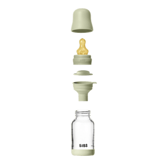 Glass Baby Bottle Complete Set 120ml Latex - Sage - Kollektive - Official distributor