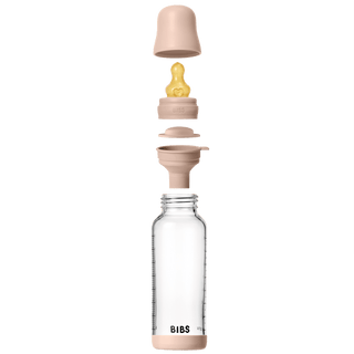 BIBS Glass Baby Bottle, 240ml Latex - Blush - Kollektive Wholesale Portal