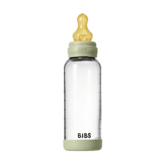 BIBS Glass Baby Bottle, 240ml Latex - Sage - Kollektive Wholesale Portal