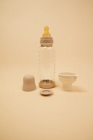 BIBS Glass Bottle Complete Set 240ml Latex - GLOW Vanilla - Kollektive - Official distributor