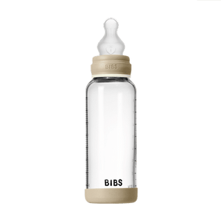 BIBS Glass Bottle Complete Set 240ml Silicone - GLOW Vanilla - Kollektive Wholesale Portal
