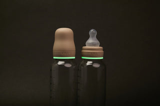 BIBS Glass Bottle Complete Set 240ml Silicone - GLOW Vanilla - Kollektive - Official distributor