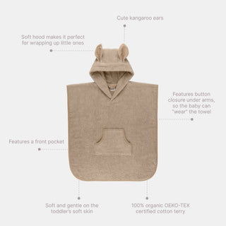 Organic Poncho - Petrol - Kollektive - Official distributor