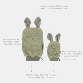 Organic Washcloth Set - Sage - Kollektive - Official distributor