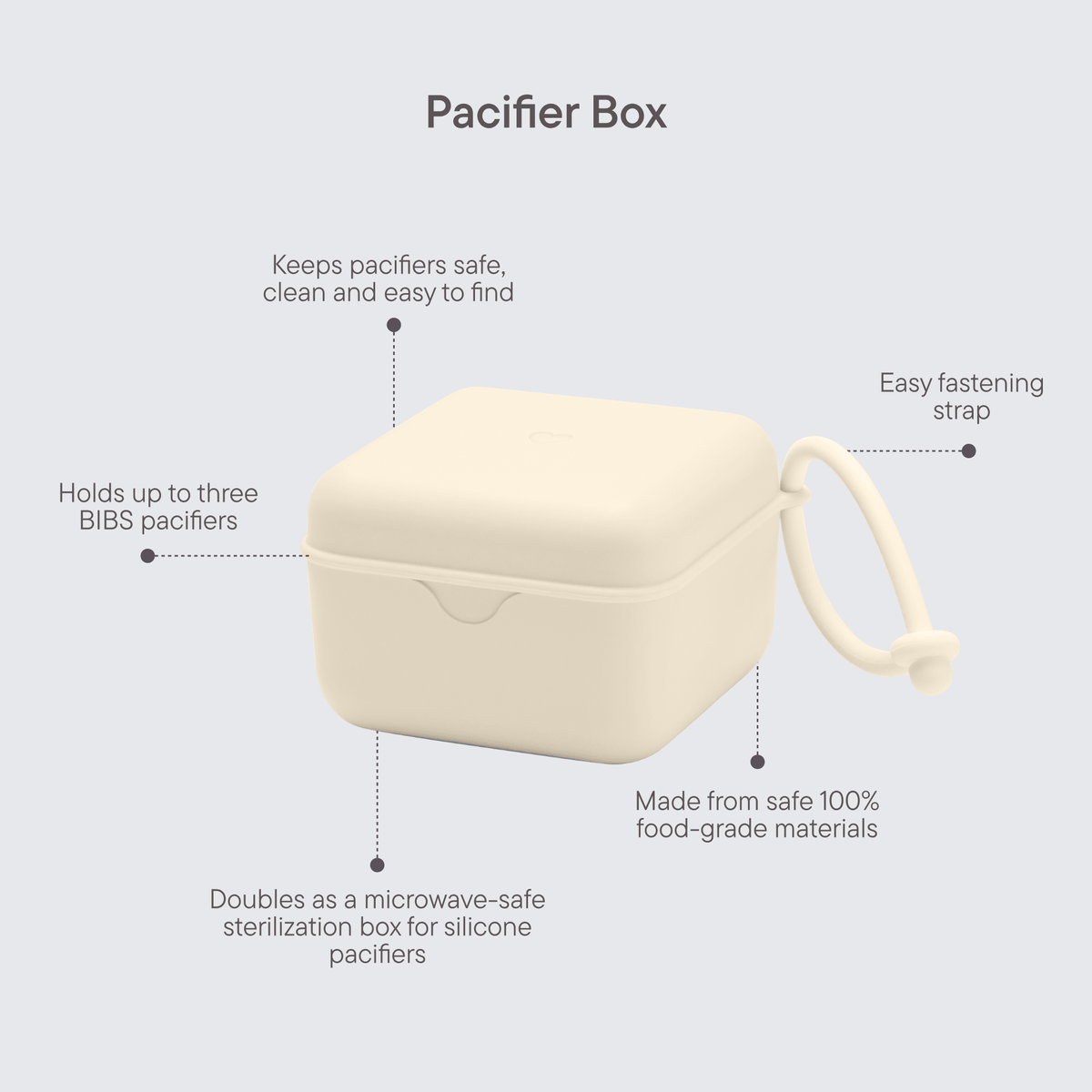BIBS Pacifier Box - Baby Pink - Kollektive - Official distributor