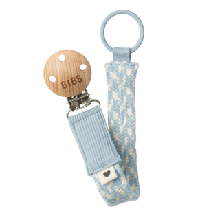 BIBS Pacifier clip - Baby Blue/Ivory - Kollektive Wholesale Portal