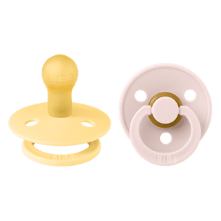 BIBS Pale Butter/Petal Round, Latex (2pk) - Kollektive - Official distributor