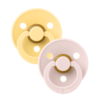 BIBS Pale Butter/Petal Round, Latex (2pk) - Kollektive - Official distributor
