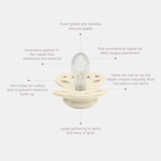 Infinity Ivory/Blush, Symmetrical Silicone (2pk) - Kollektive - Official distributor