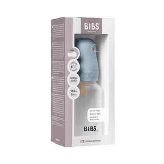 BIBS Plastic Bottle, BPA Free plastic 150ml Latex - Plastic Blue - Kollektive - Official distributor