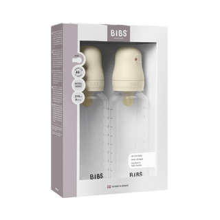 BIBS Plastic Bottle Complete Set (2 Pack) 270ml Latex - Ivory - Kollektive - Official distributor