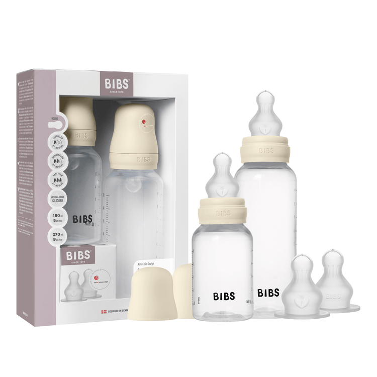 Grow and Flow Baby Bottle Set, Ivory - Silicone - Kollektive - Official distributor