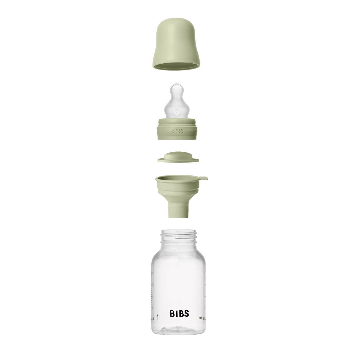 Baby Bottle Complete Set 150ml Silicone - Sage - Kollektive - Official distributor